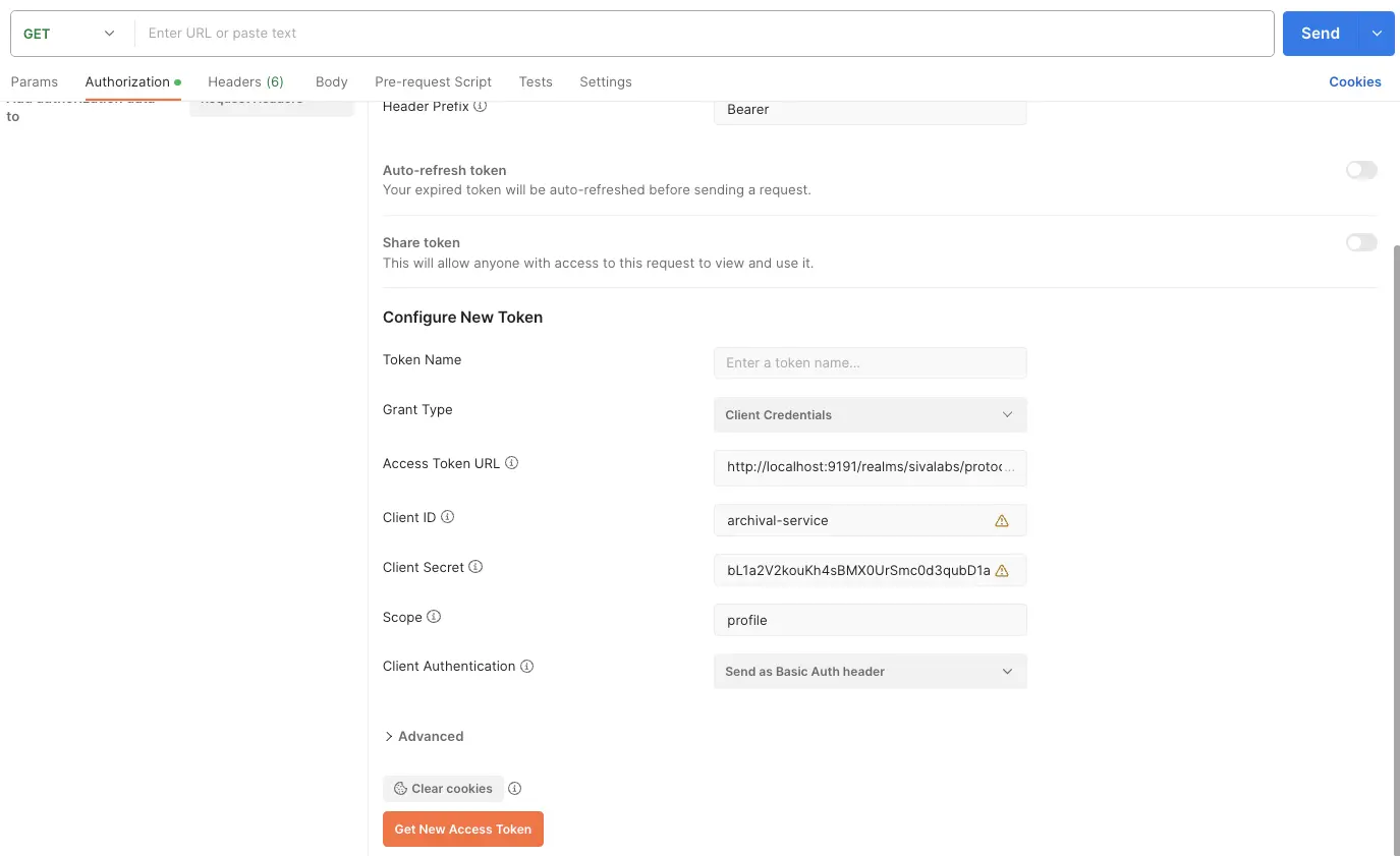 OAuth2 Client Credentials Flow using Postman