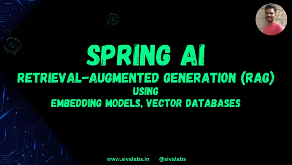Spring AI RAG using Embedding Models and Vector Databases
