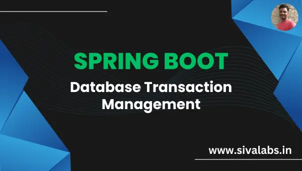 Spring Boot Database Transaction Management Tutorial
